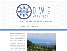 Tablet Screenshot of dwbvacations.com